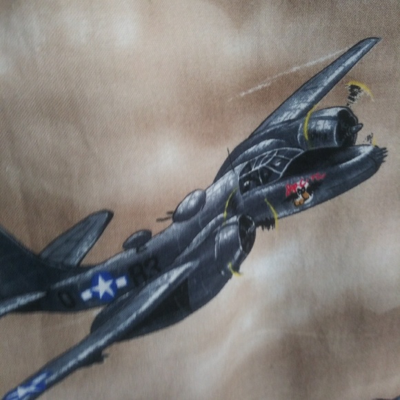 Airplane pattern RJC Made in Hawaii Mens Shirt - Picture 8 of 8